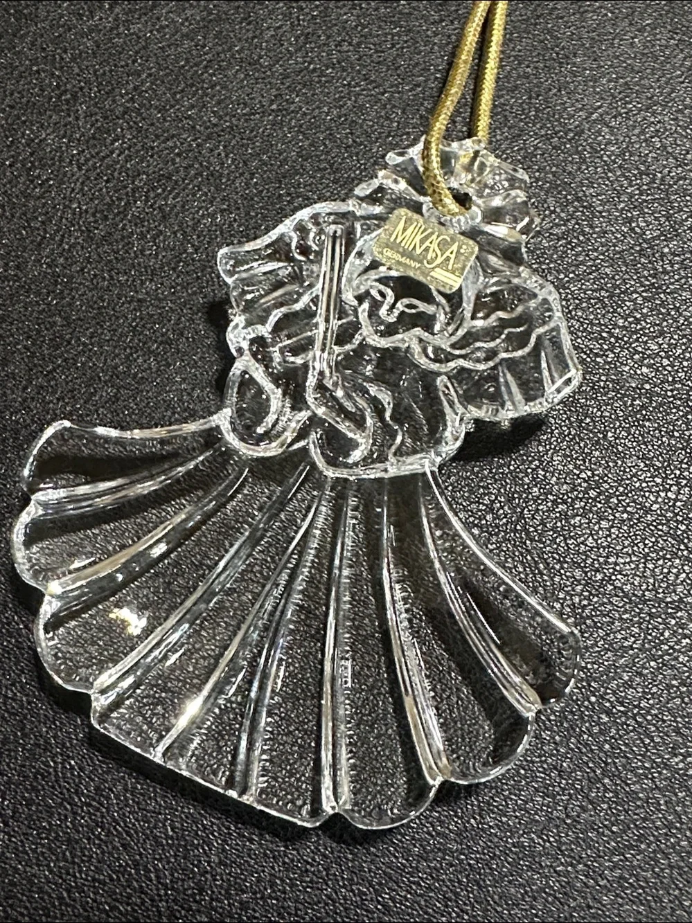 Mikasa Enchanted Christmas Angel Germany Crystal Hanging Ornament